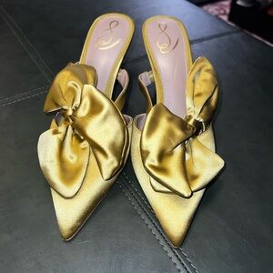 Sam Edelman satin open back heels
